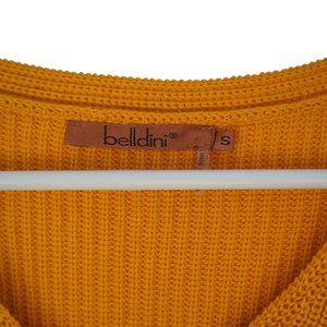 Belldini Mustard Yellow Knit Sweater Size Small